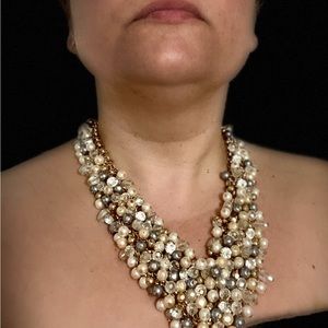 Wedding jewelry, mother of the bride, rhinestone, gold plated, pearls, party,